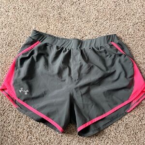 Under Armour Women's Gray and Pink Fly-By (OFFERS WELCOME)